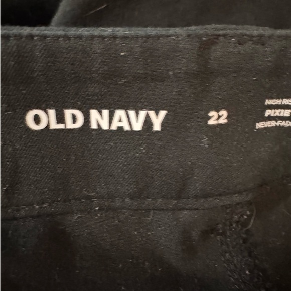 Old Navy Black High-Waisted Pixie Ankle Pants Size 22 Classic Preppy - Picture 10 of 14